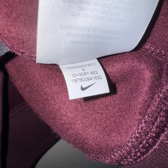 Nike ACG Therma-FIT Fleece Pullover Hoodie Burgundy Pink DH3087-652 Mens S NEW - Picture 9 of 14